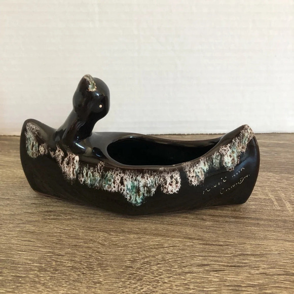 Vtg Drip Glaze Pottery - Picture 7 of 9